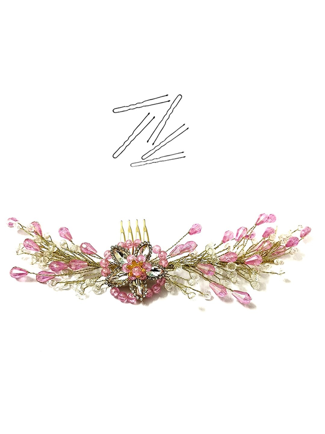 

Hair Flare Embellished Hair Accessory, Pink