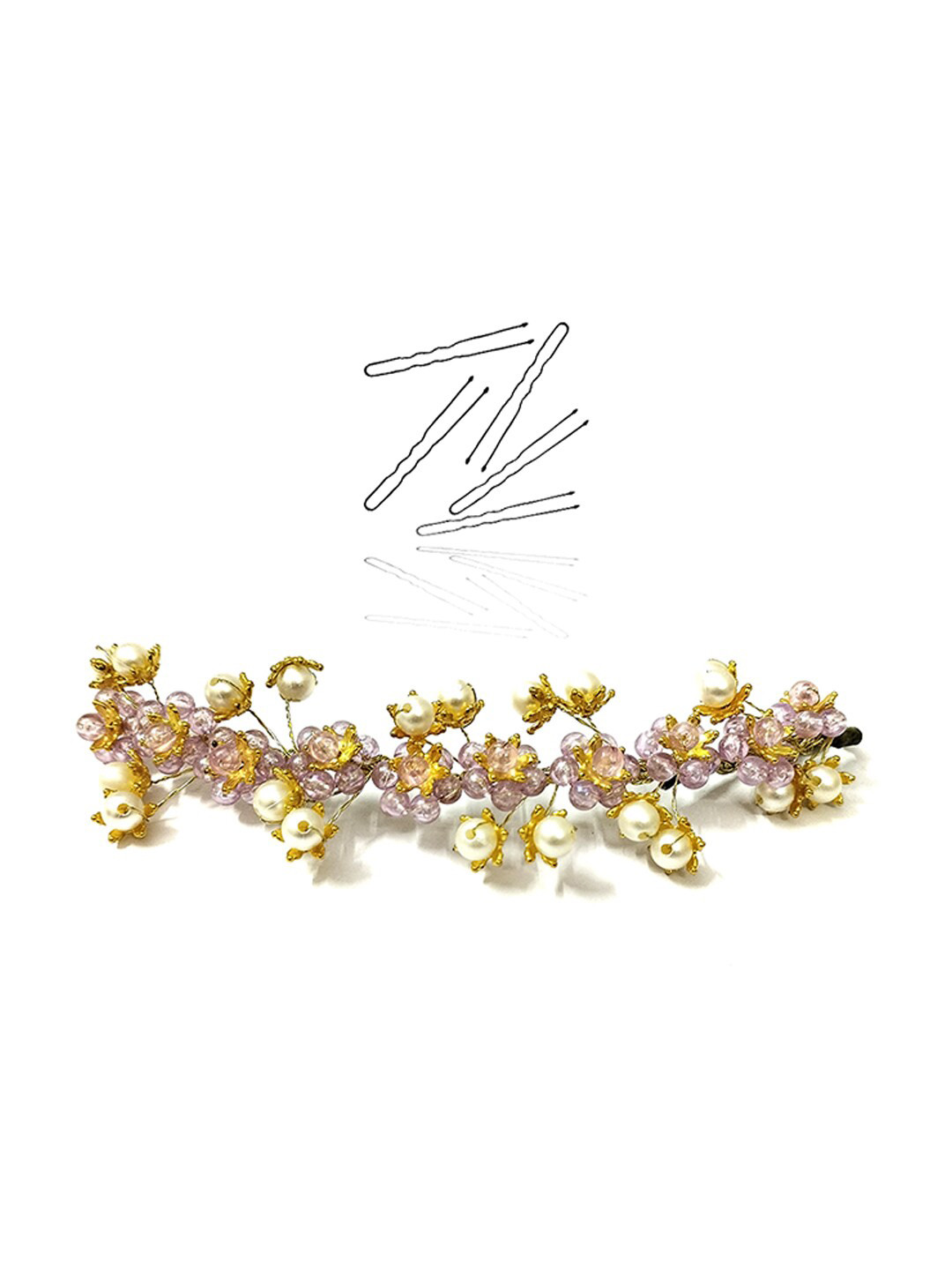 

Hair Flare Embellished Hair Accessory Set, Purple
