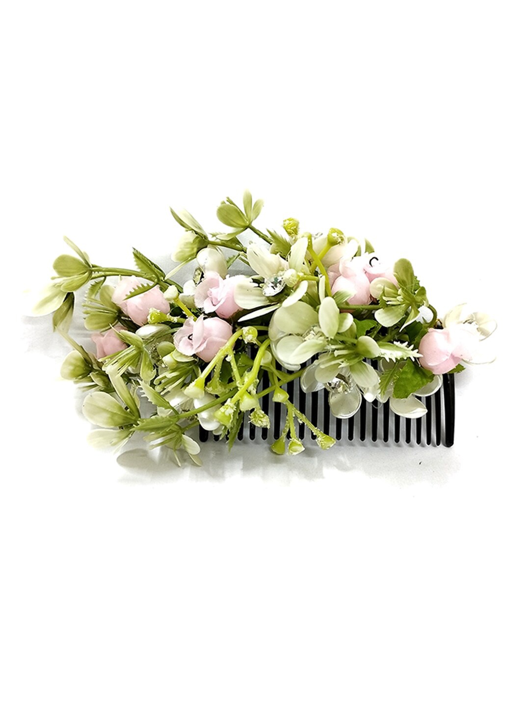 

Hair Flare Women Embellished Floral Comb Pin, Pink