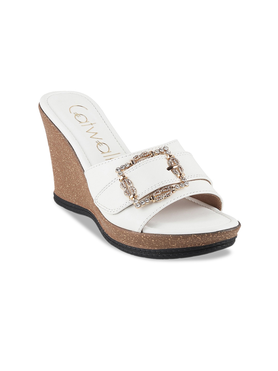 

Catwalk Embellished Wedge Heels, White