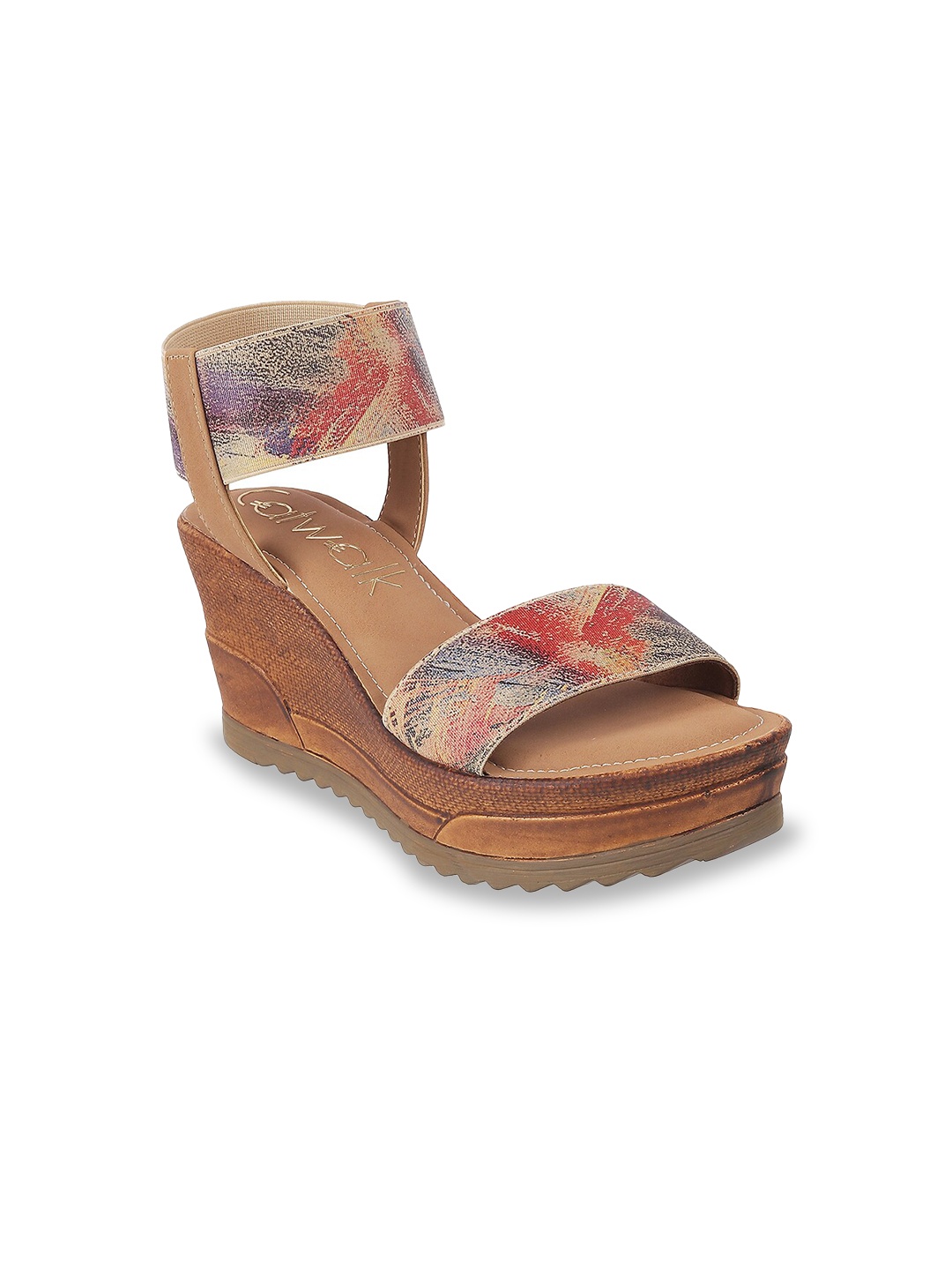 

Catwalk Printed Open Toe Wedge Heels, Assorted