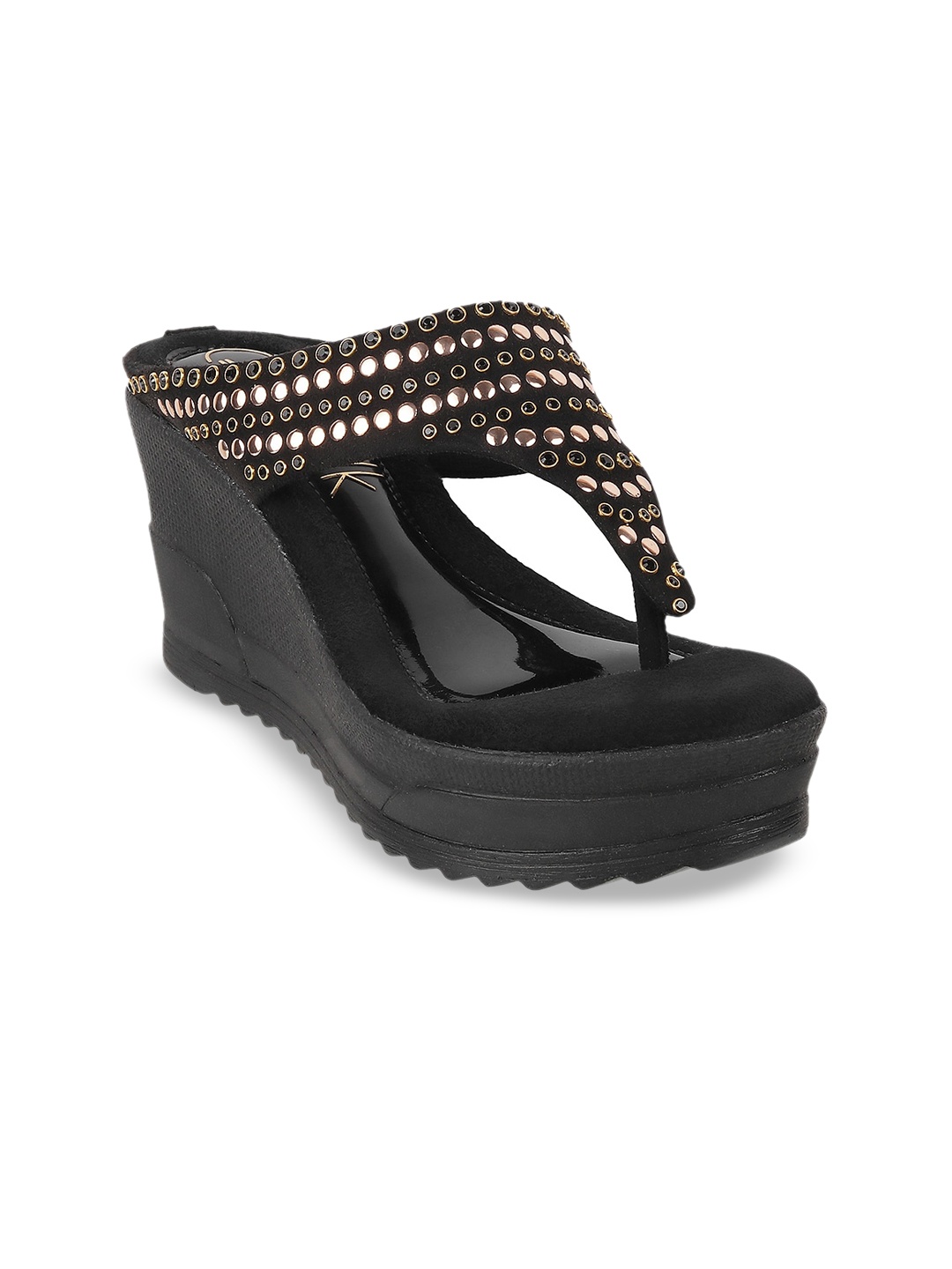 

Catwalk Embellished Wedge Heels, Black
