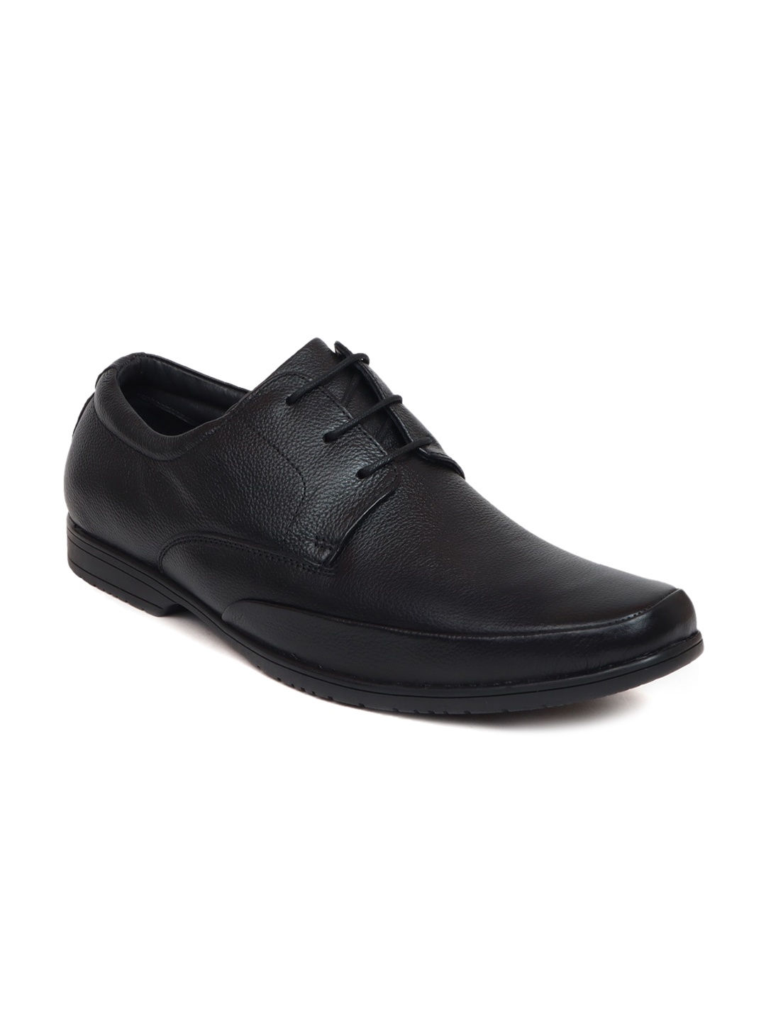 

Zoom Shoes Men Textured Leather Formal Derbys, Black