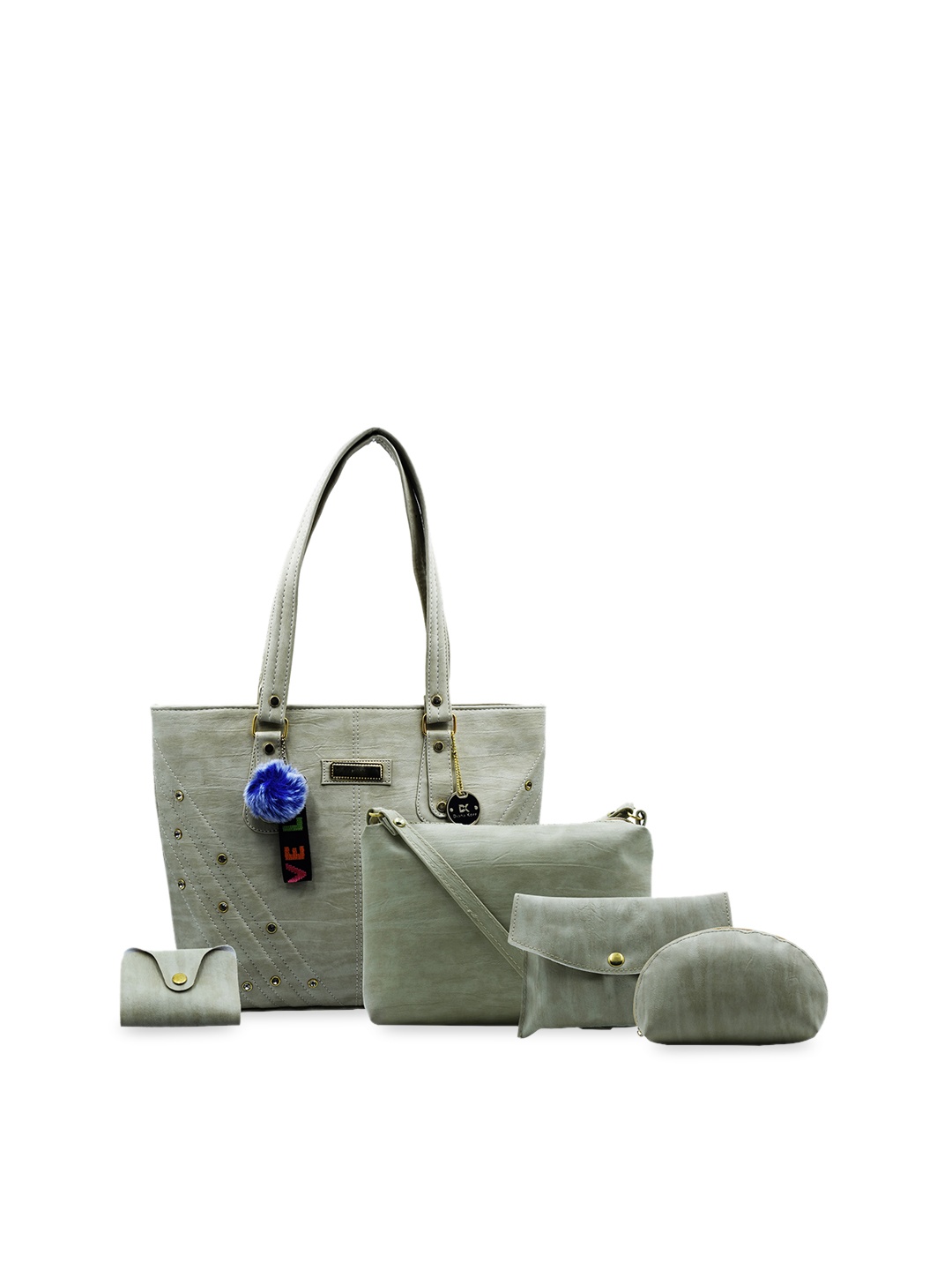 

Diana Korr Set Of 5 Structured Shoulder Bag Set, Beige