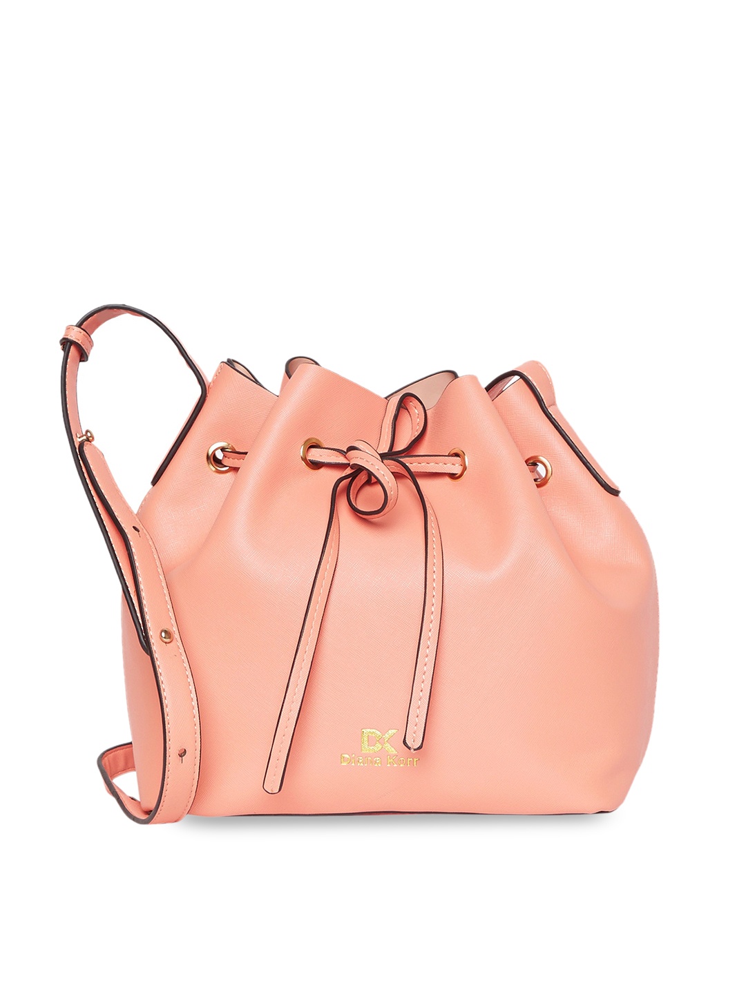 

Diana Korr Textured Bucket Sling Bag, Peach