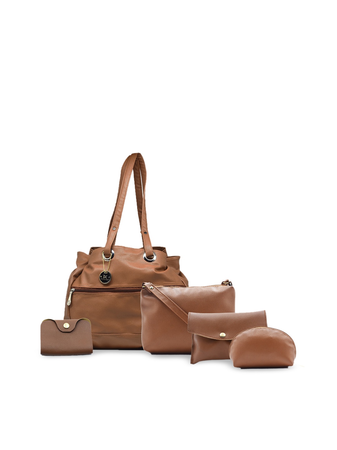 

Diana Korr Structured Shoulder Bag With Tasselled, Brown