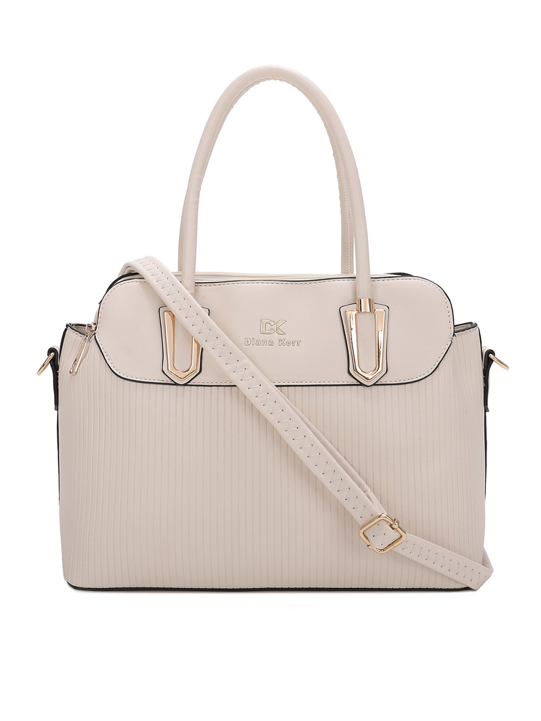 

Diana Korr Textured Structured Handheld Bag, Off white