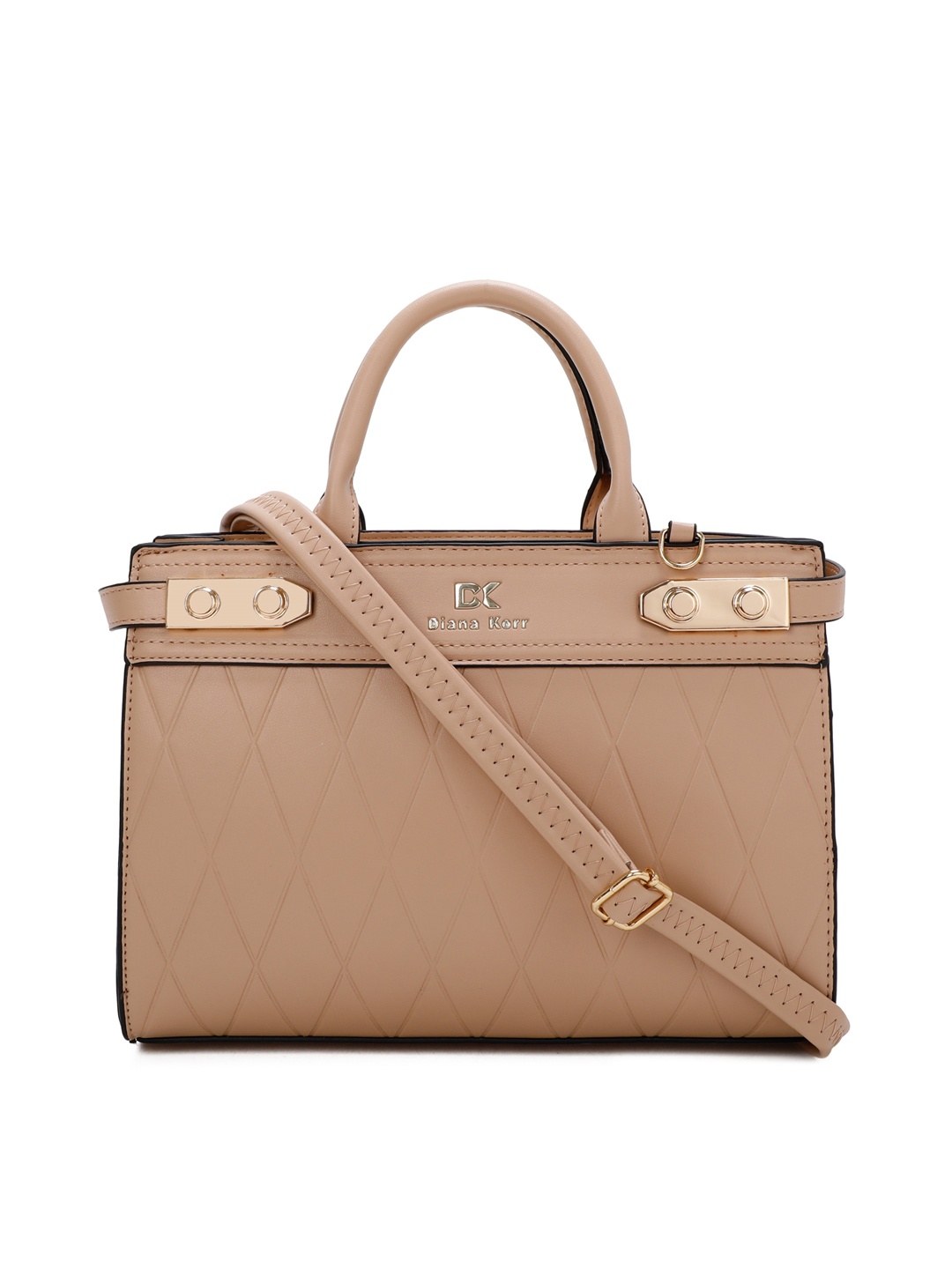 Diana Korr Structured Handheld Bag With Quilted, Pink