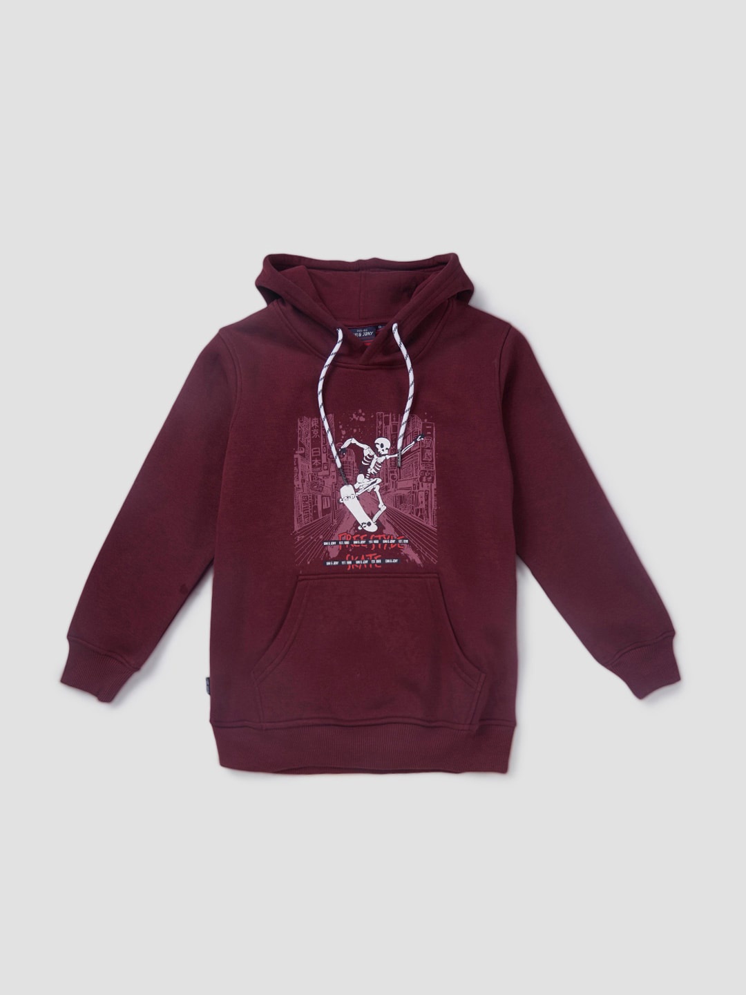 

Gini and Jony Infants Boys Graphic Printed Fleece Sweatshirt, Maroon