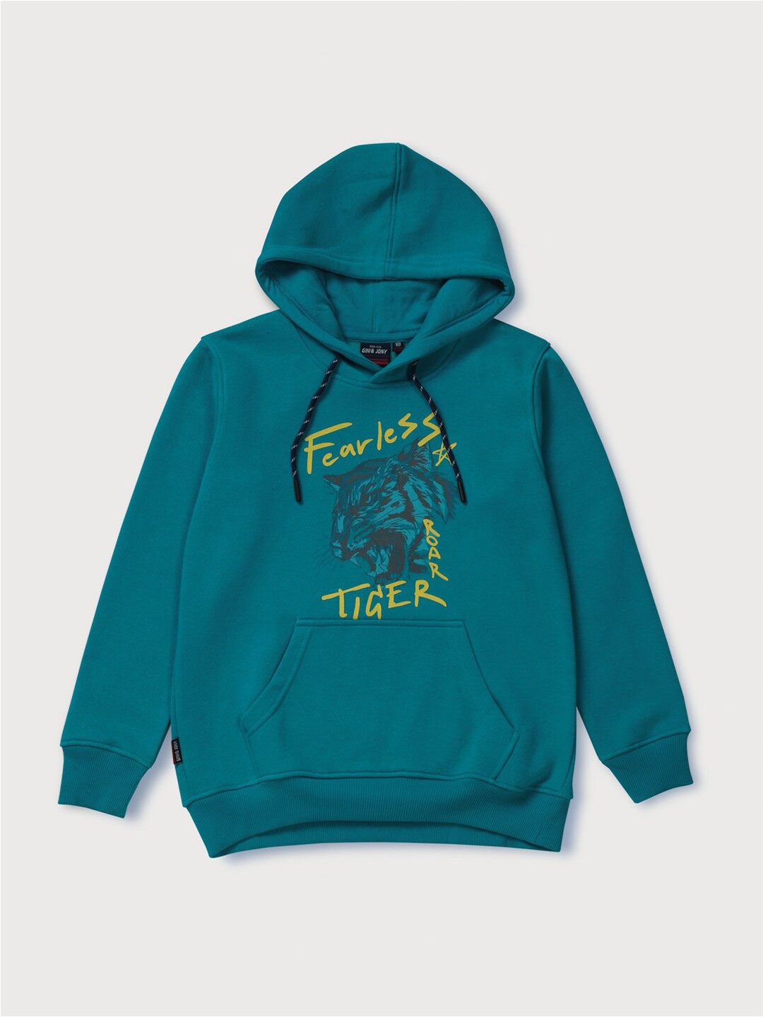 

Gini and Jony Boys Graphic Printed Hooded Fleece Sweatshirt, Blue