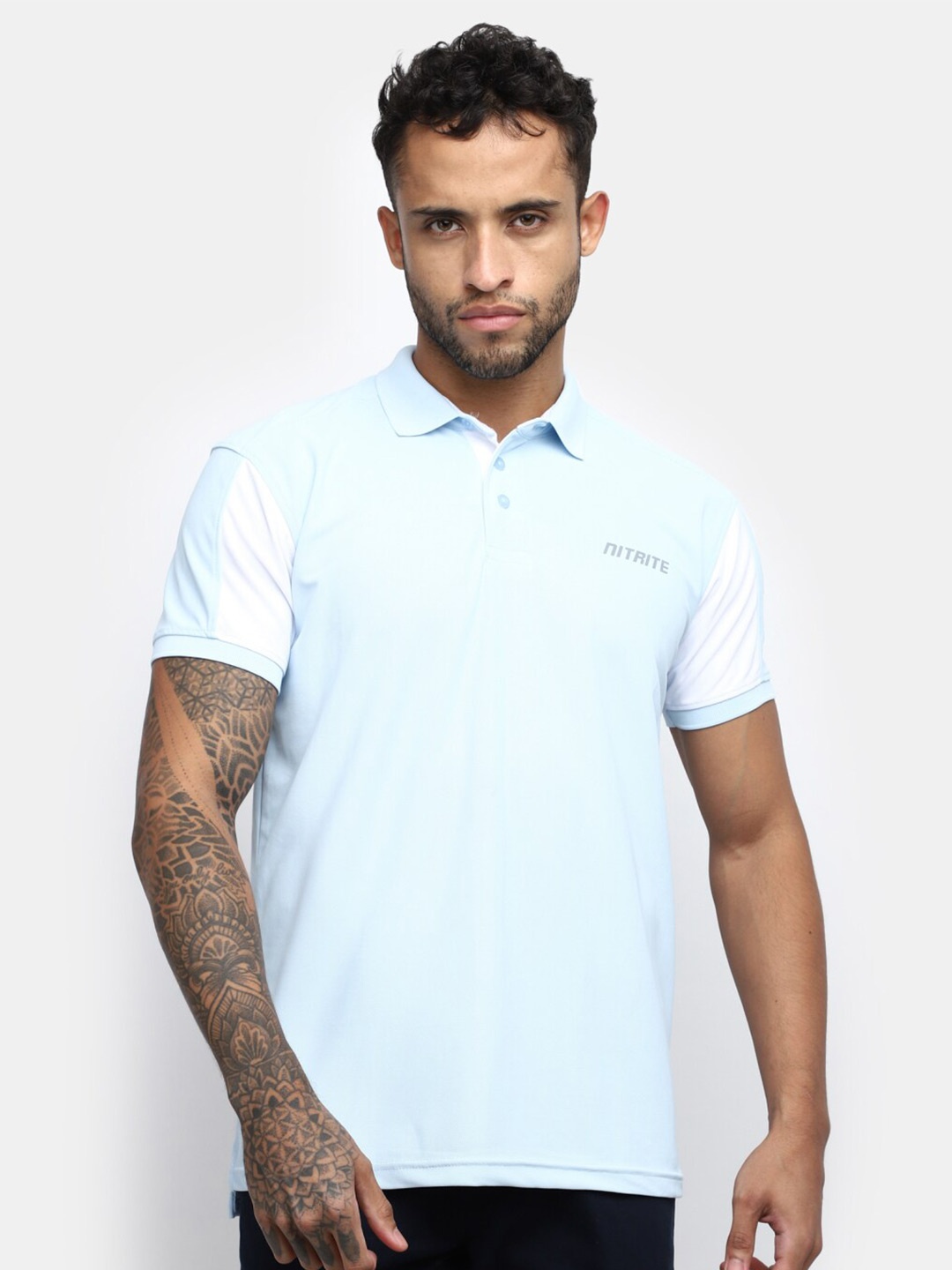 

V-Mart Polo Collar Short Sleeve Cotton T-shirt, Blue