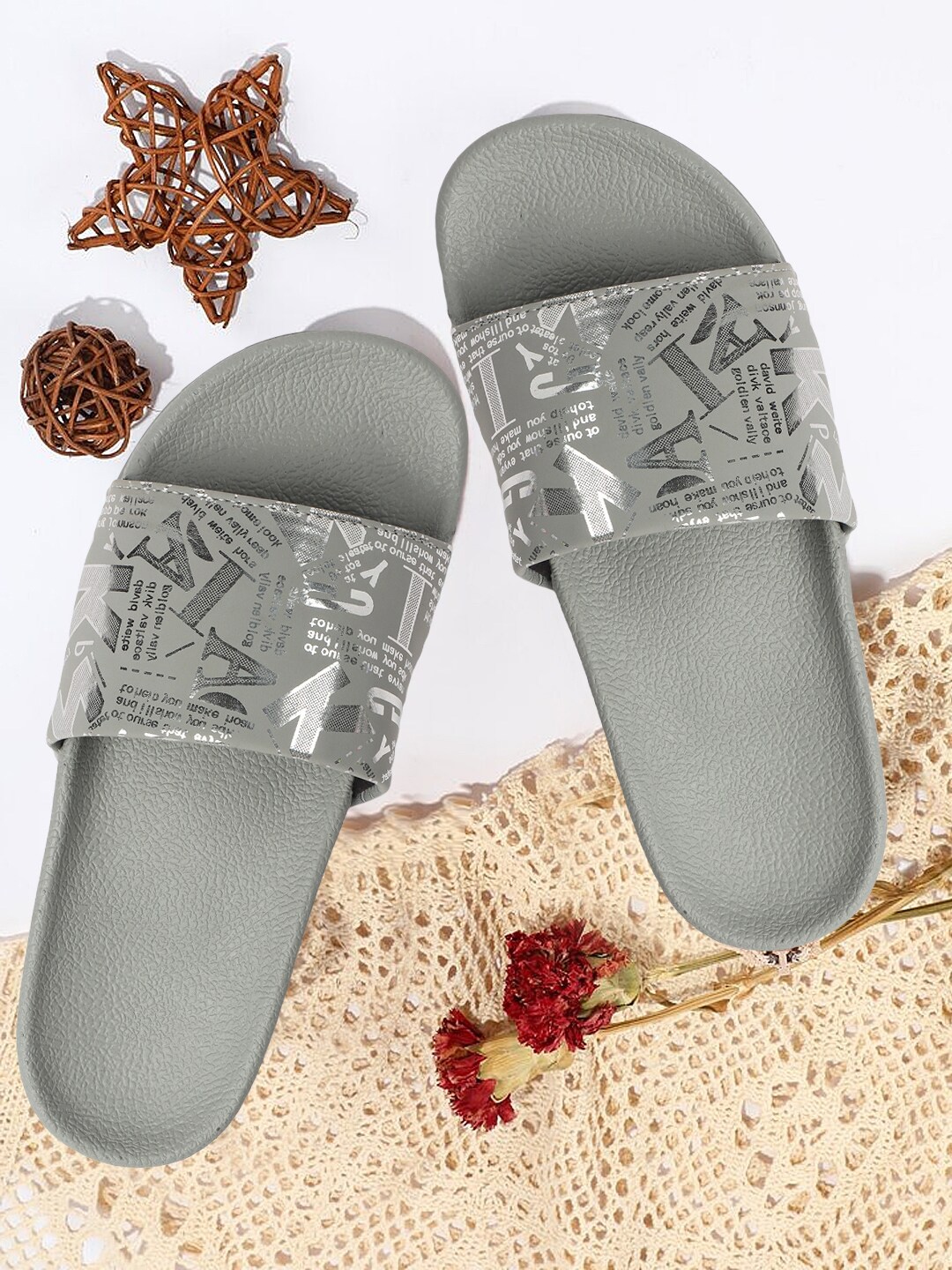 

Colo Women Printed Sliders, Grey