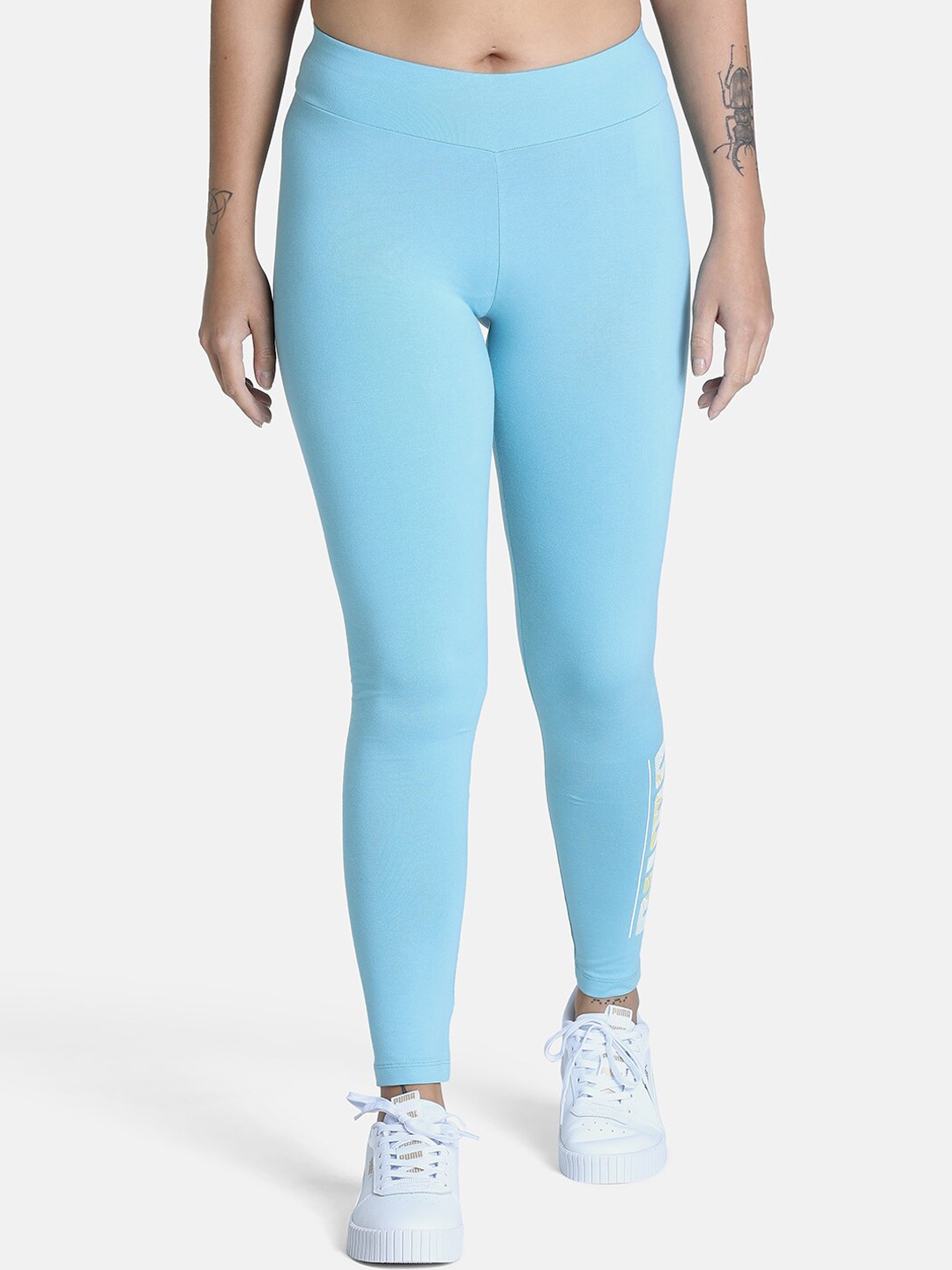 

Puma Women Abstract Graphic Training Tights, Blue