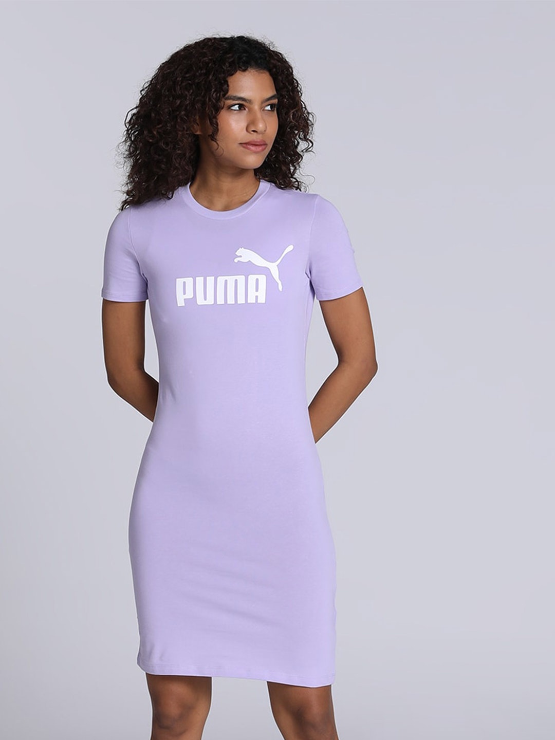 

Puma Essential Slim T- Shirt Dress, Violet