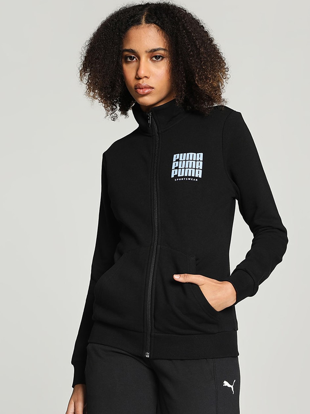 

Puma Graphic Printed Sporty Jackets, Black
