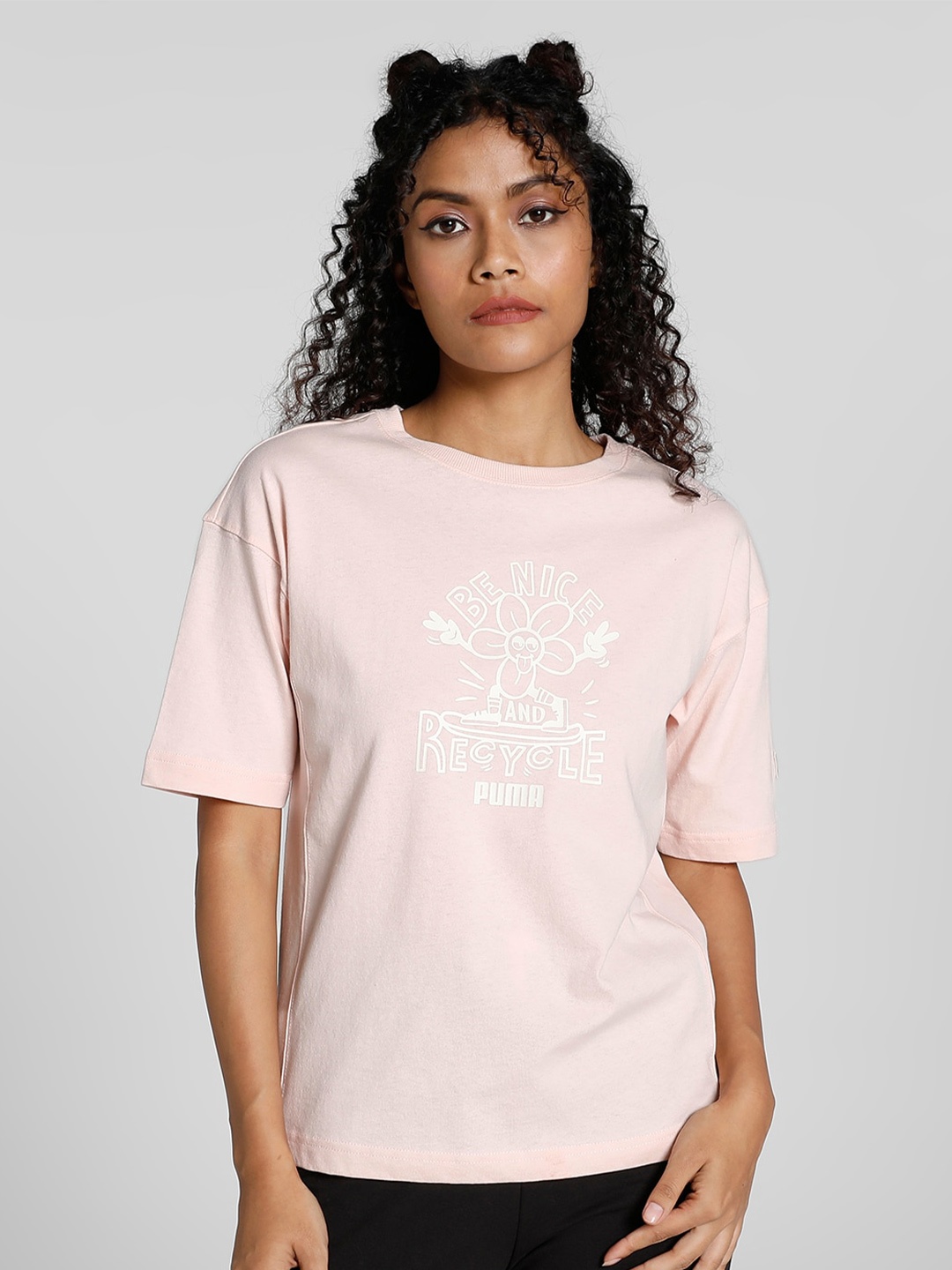 

Puma Women DOWNTOWN Graphic T-Shirt, Pink