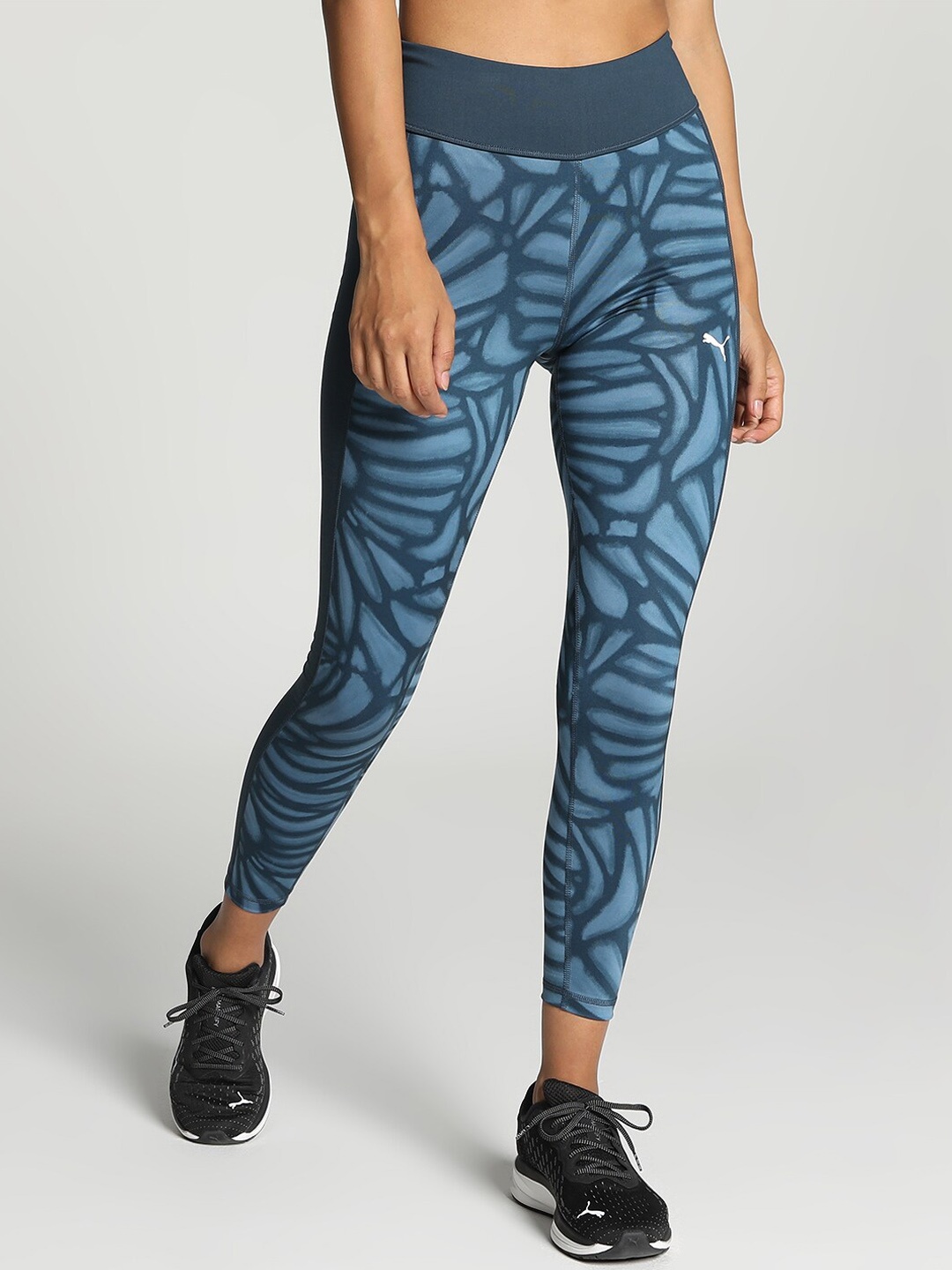 

Puma Women Favourite Printed High Waist 7/8 Training Tights, Navy blue