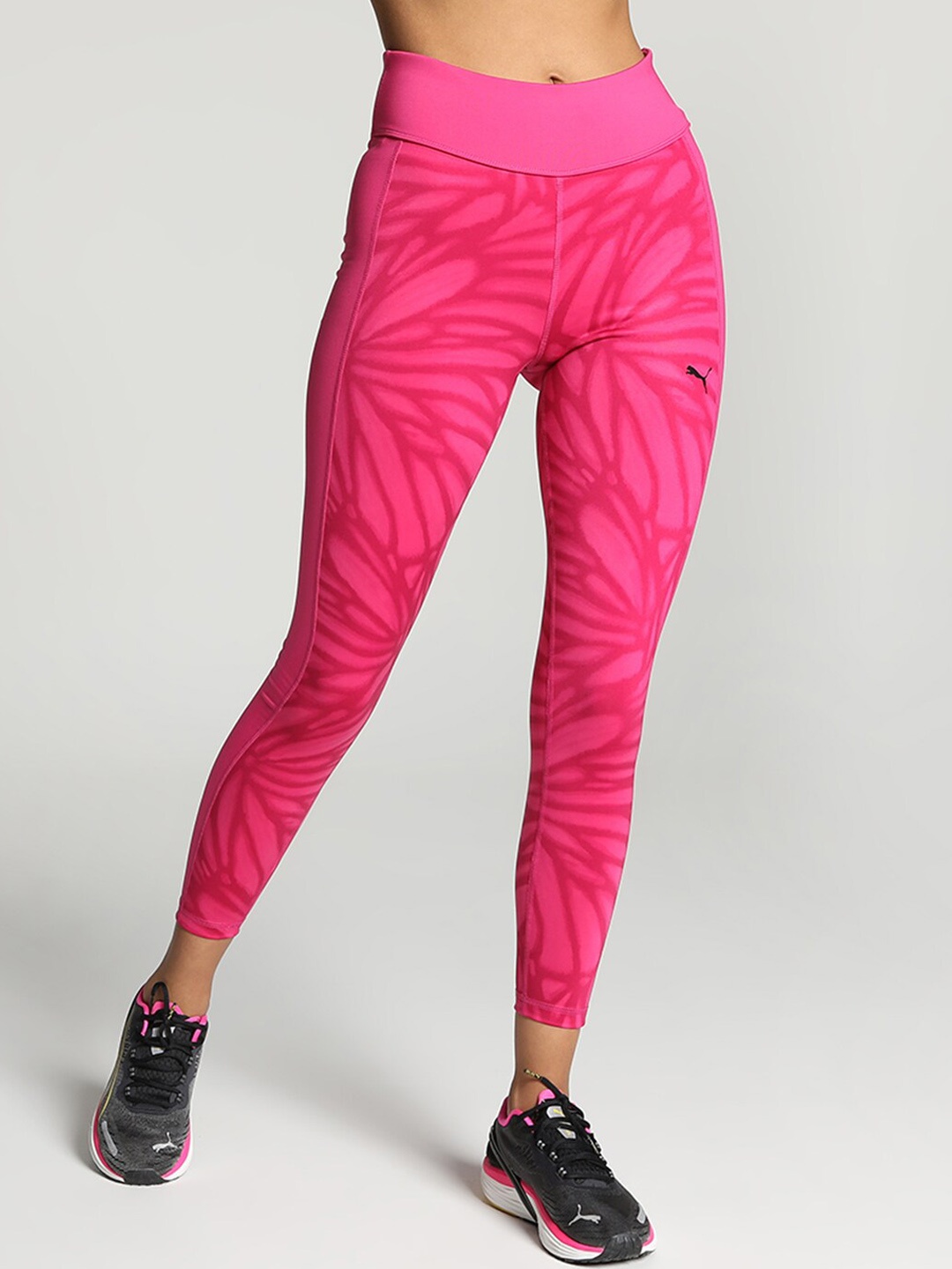 

Puma Women Favourite Printed High Waist 7/8 Training Tights, Pink