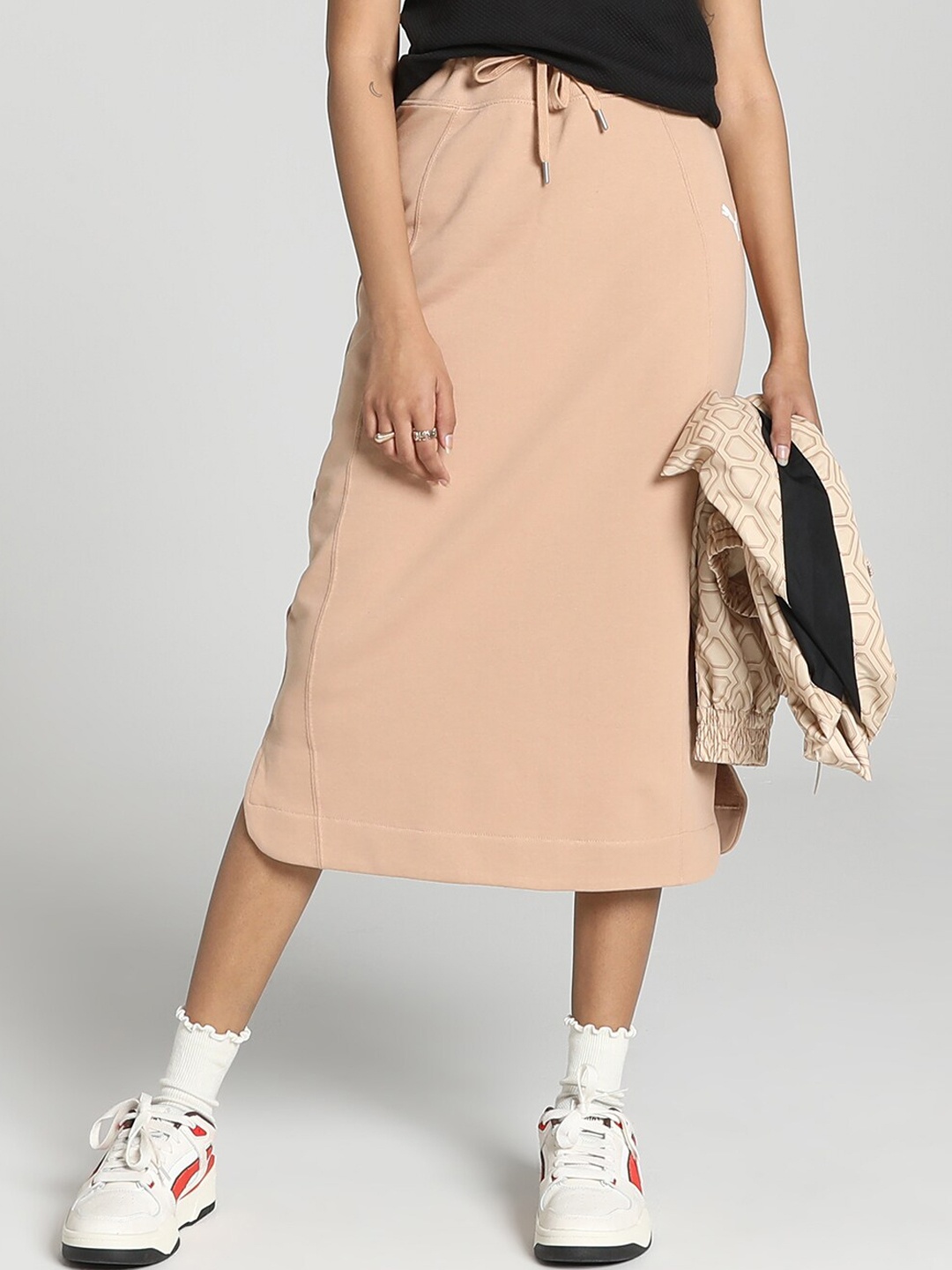 

Puma HER High-Waist Regular Fit Skirts, Beige