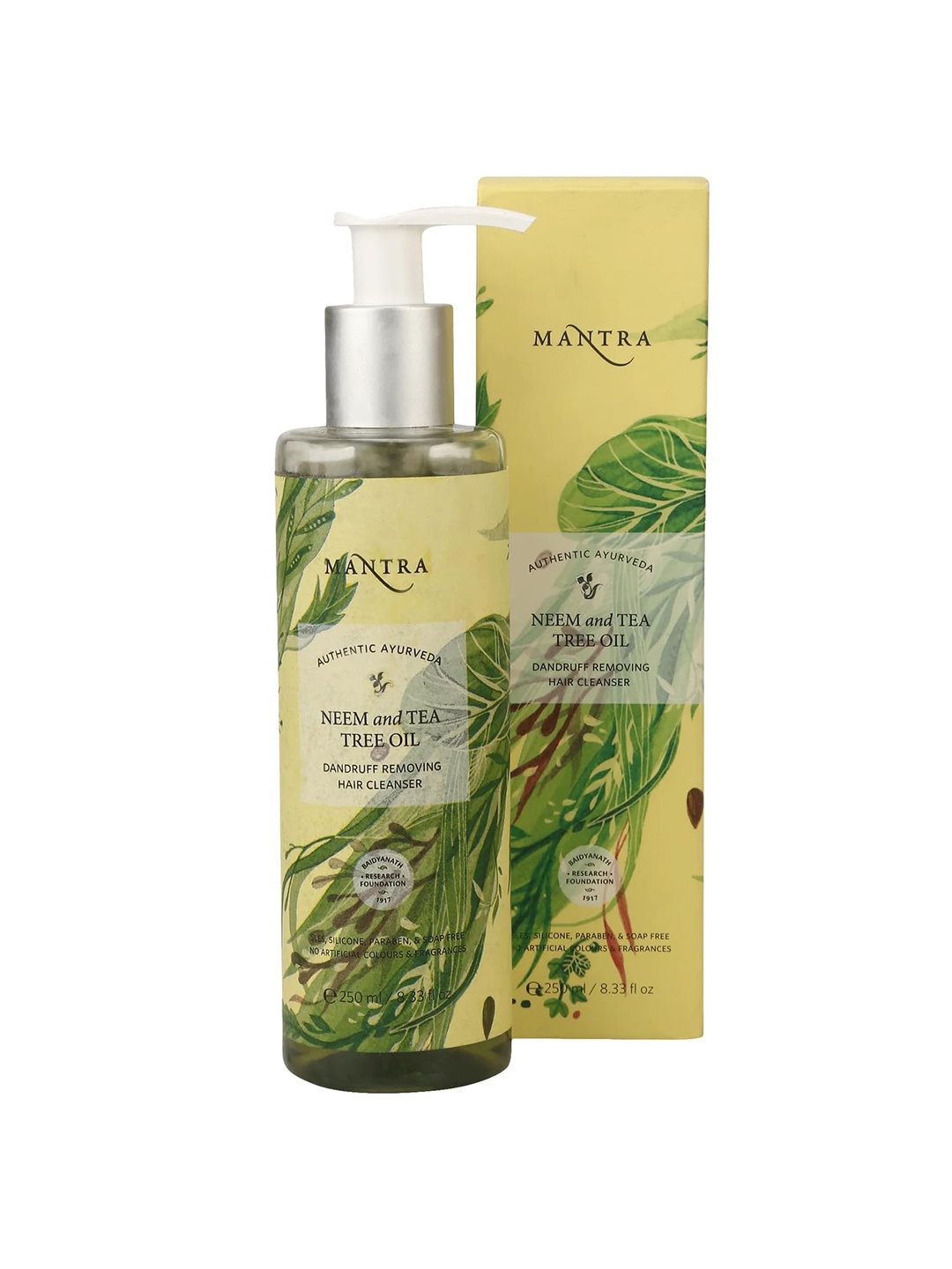 

Mantra Herbal Neem & Tea Tree Oil Dandruff Removing Hair Cleanser - 250 ml, Green