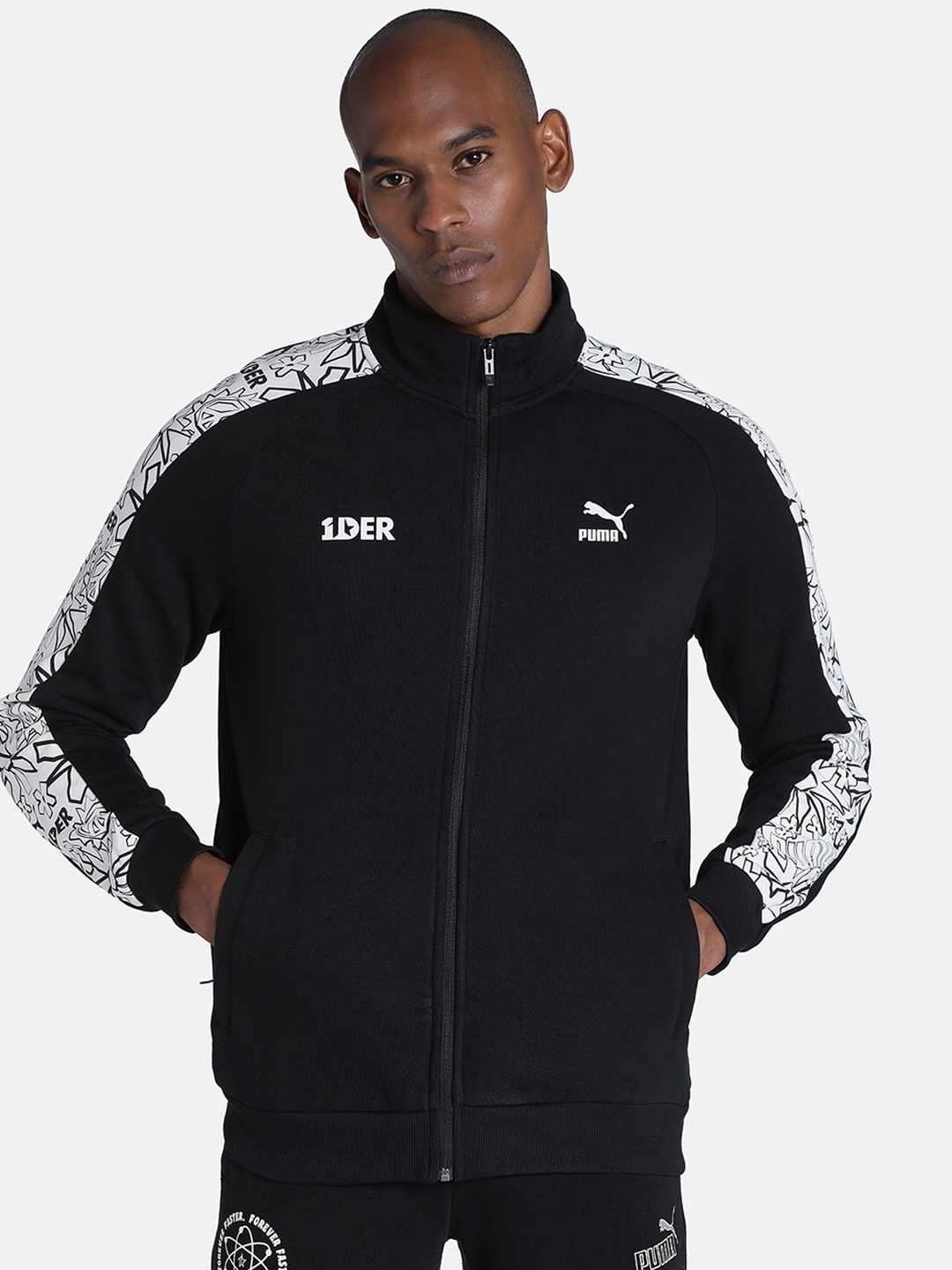 

Puma x1DER Men FeelGood Cotton Sporty Jacket, Black