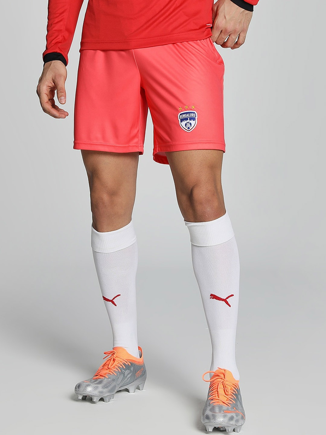 

Puma Men BFC-Printed Sports Shorts, Pink