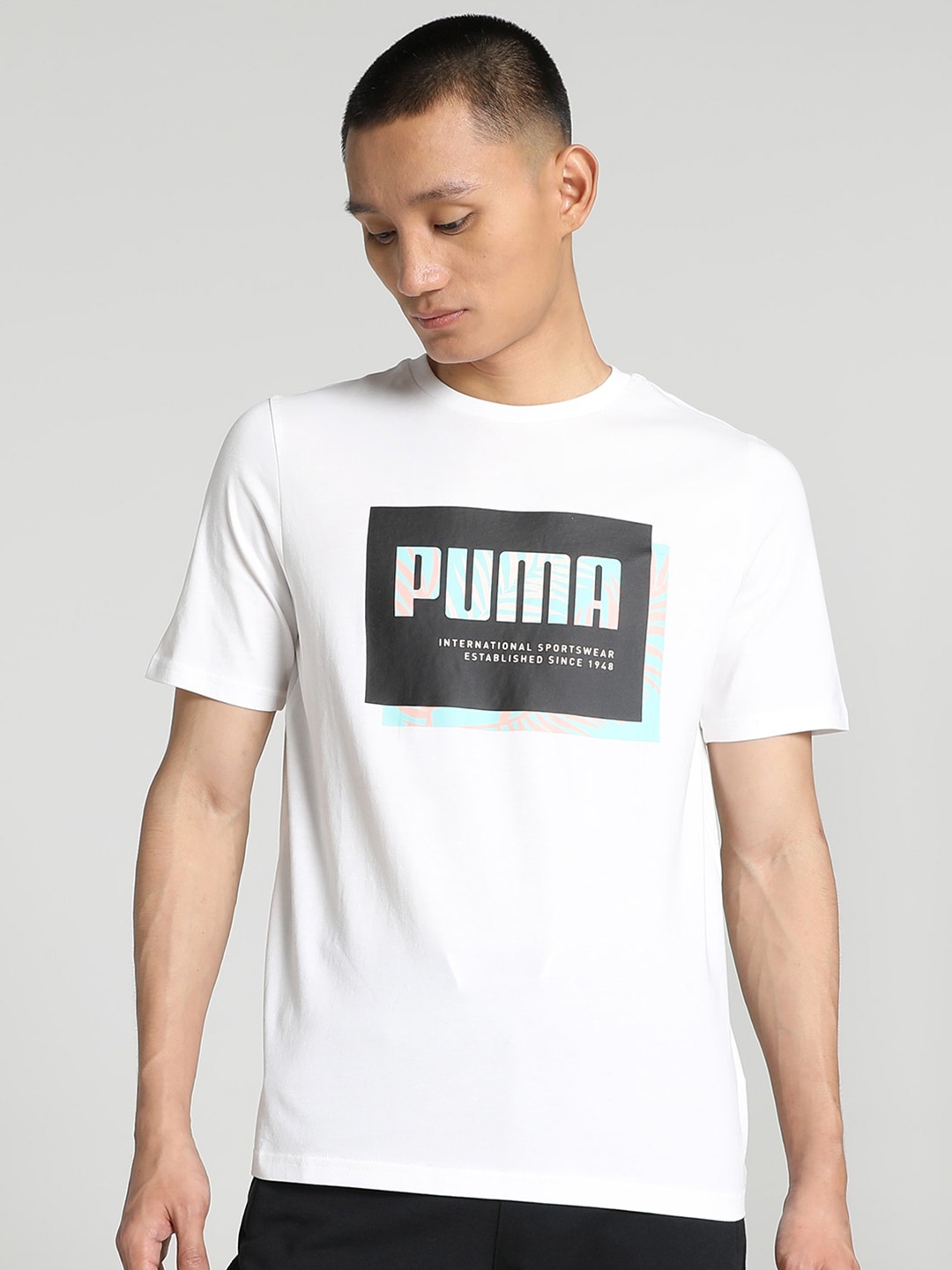 

Puma Summer Court Graphic T-Shirt, White