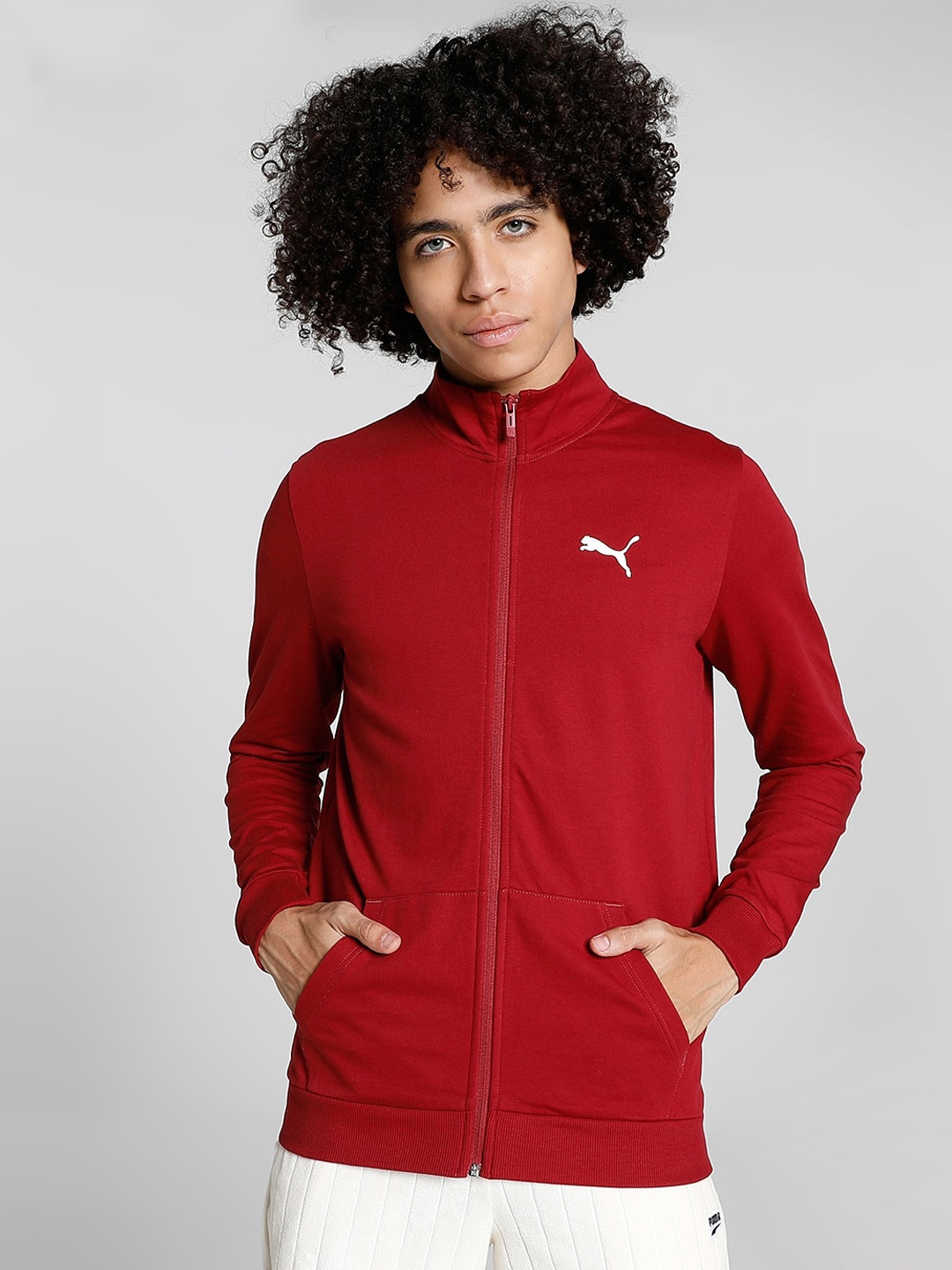 

Puma Men India Slim Fit Cotton Sporty Jacket, Red