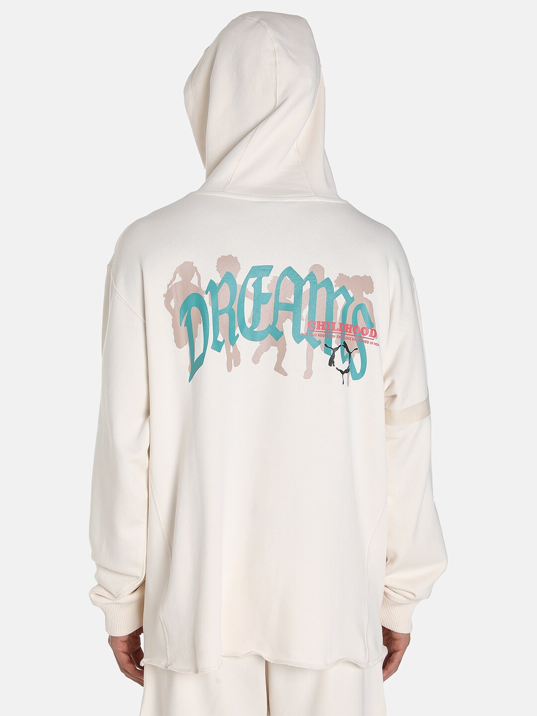 

Puma x CHILDHOOD DREAMS Graphic Printed Cotton Basketball Hooded Sweatshirt, Cream