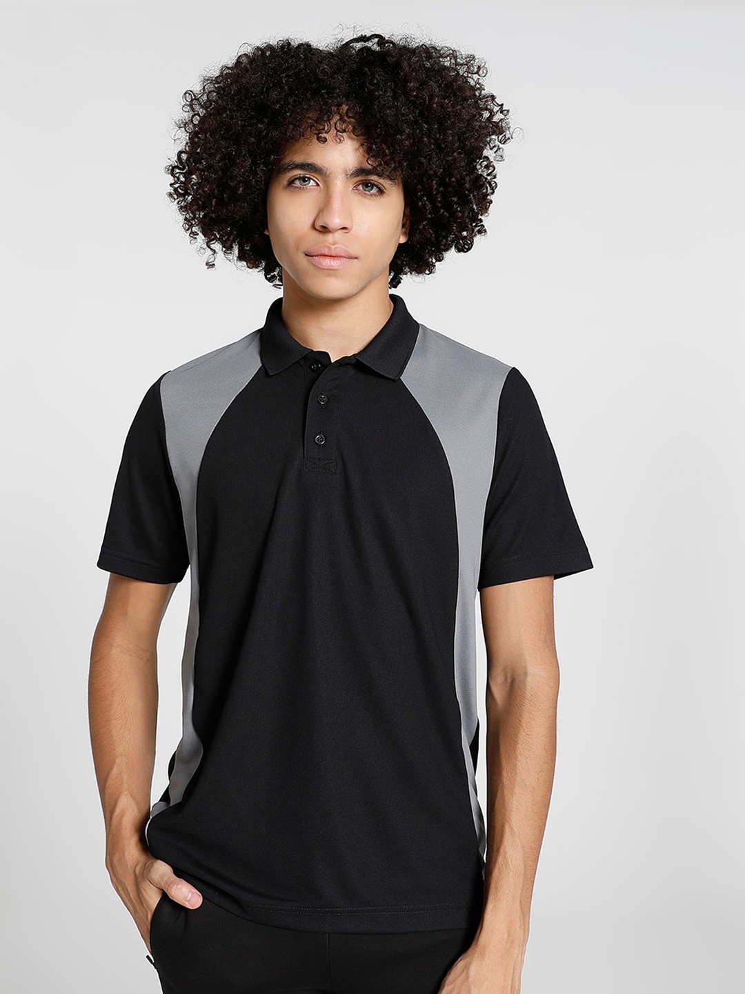 

Puma Train Colorblocked Regular Fit T-Shirt, Black