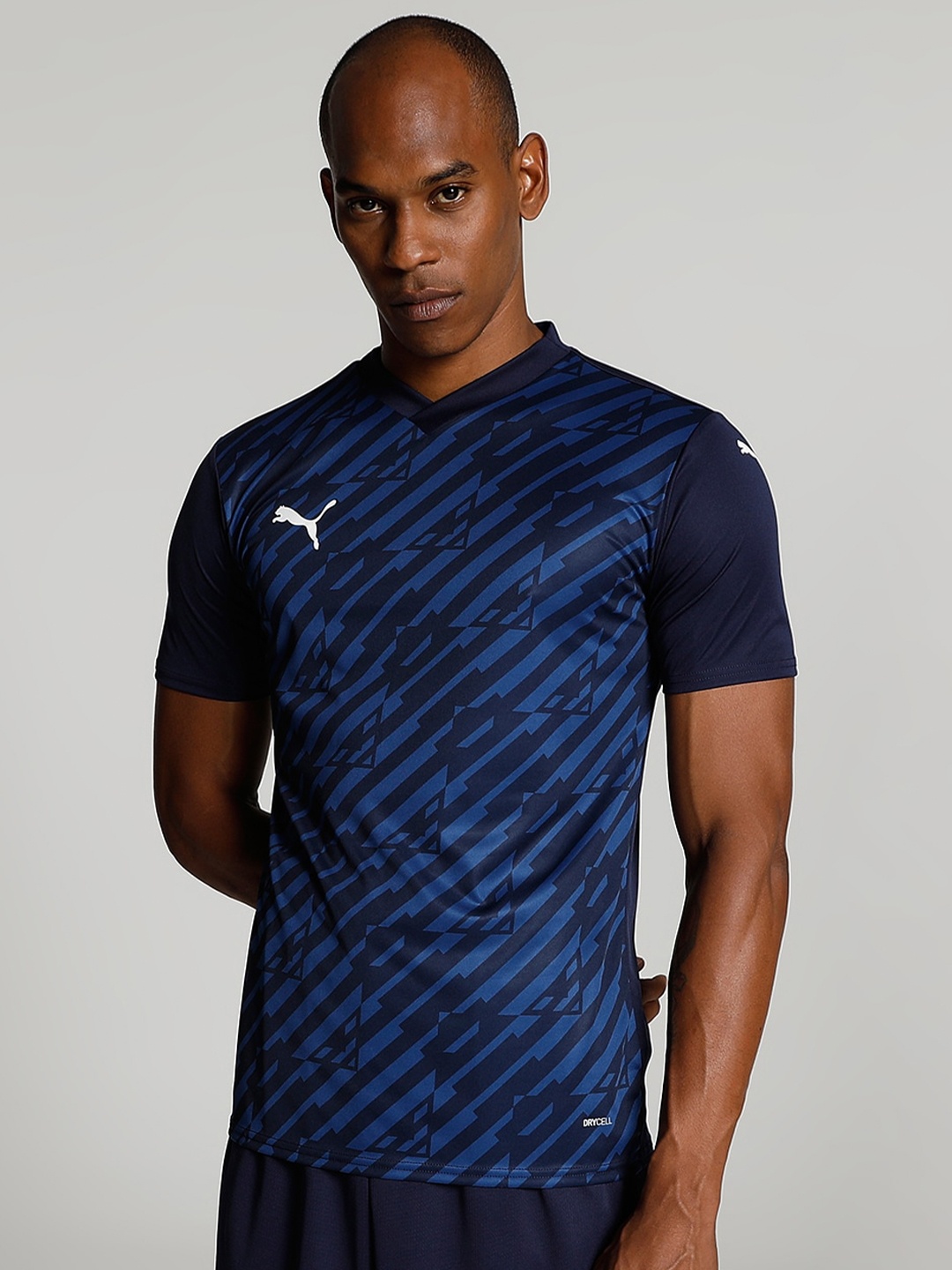 

Puma Men TeamULTIMATE Logo Printed Slim Fit T-Shirt, Blue