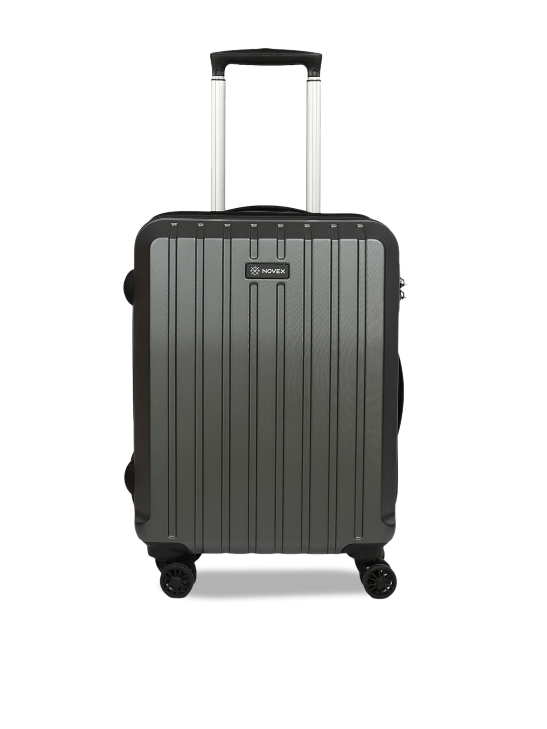 

NOVEX Large Hard-Sided Water-Resistant Trolley Suitcase, Grey