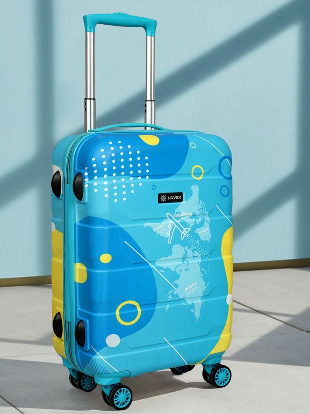 

NOVEX Hard-Sided Medium Trolley Suitcase, Yellow