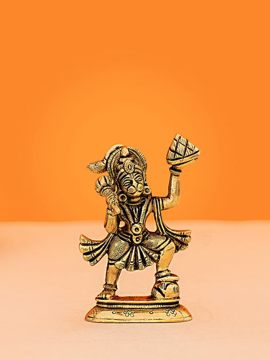 

DecorTwist Metallic-Toned Textured Hanuman Idol Showpiece