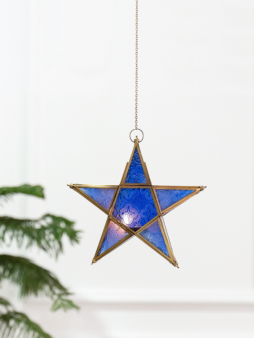 

DecorTwist Star Hanging Lantern, Green