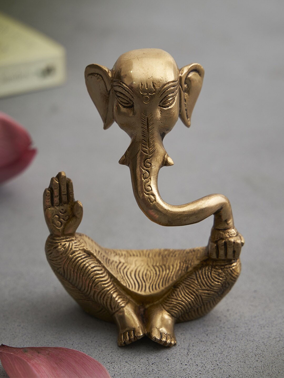 

DecorTwist Metallic-Toned Textured Ganesha Idol Showpiece