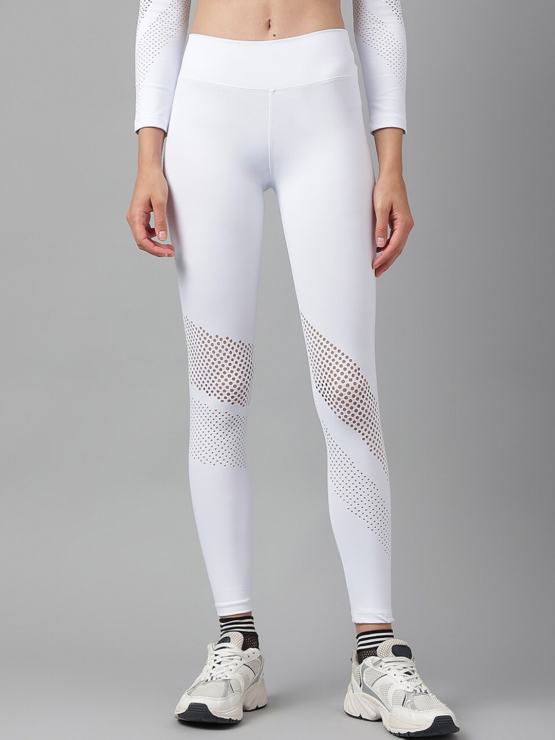

Oh So Fly Cotton Ankle-Length Leggings, White