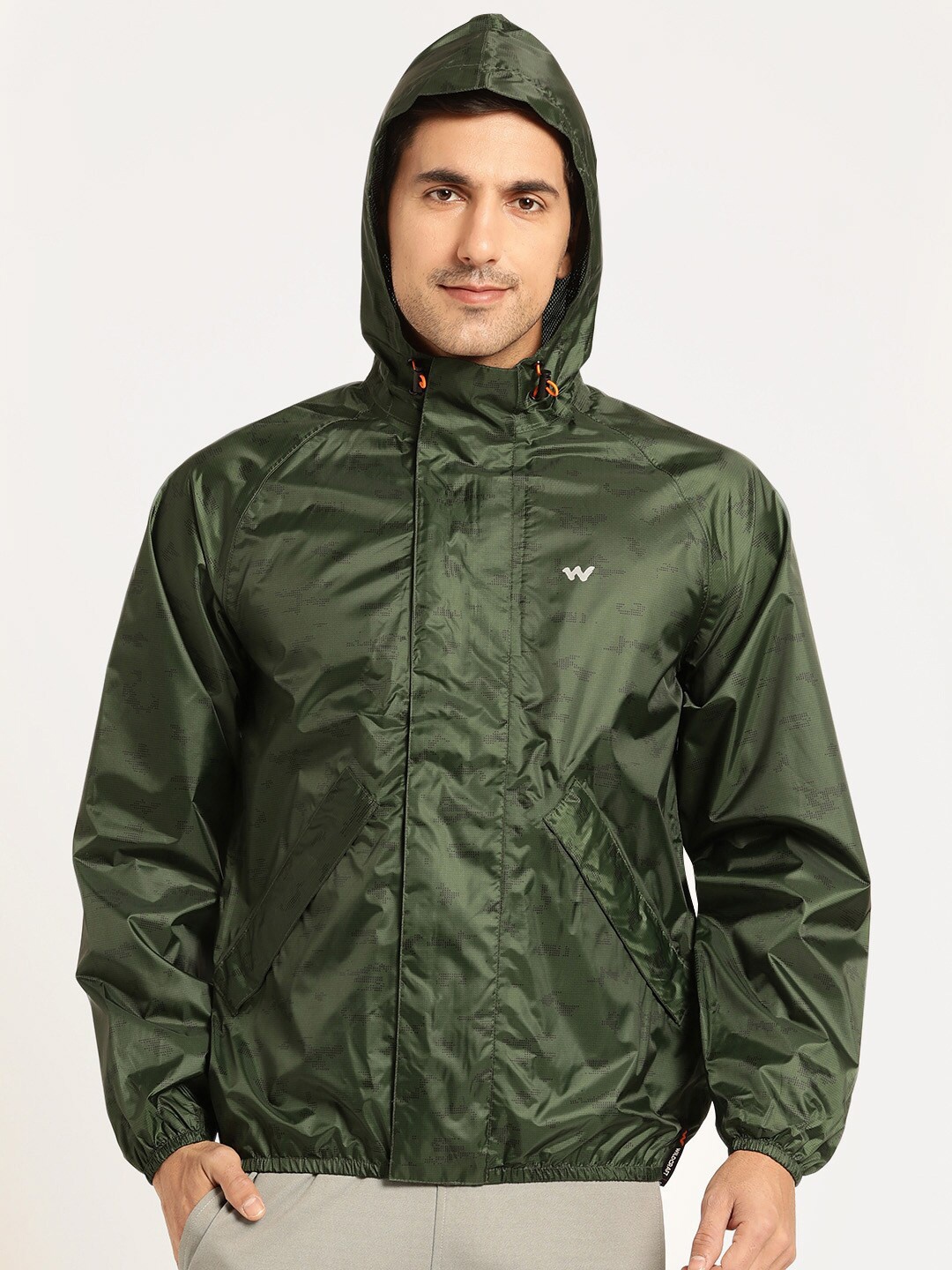 

Wildcraft Men Breathable & Waterproof Rain Jacket, Olive