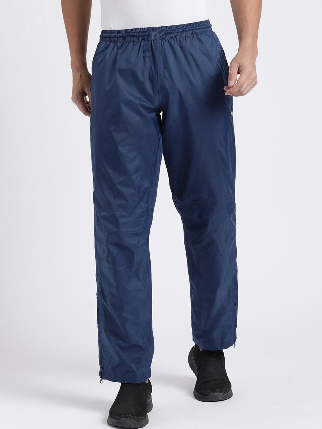 

Wildcraft Men Mid-Rise Rain Trousers, Navy blue