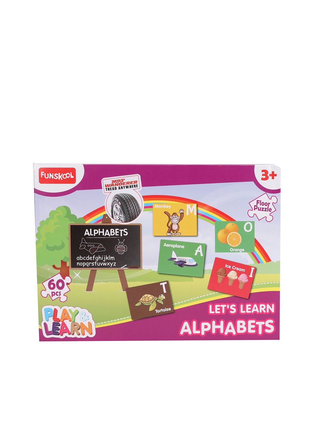 

Funskool Play & Learn 60 Pcs Alphabets For 3+ Years, White