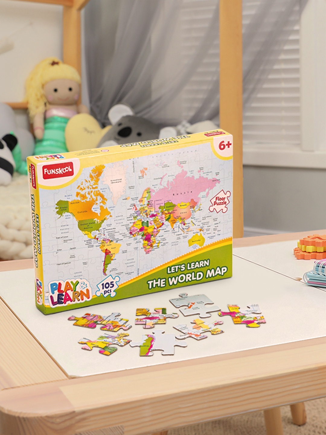 

Funskool World Map Puzzle, Multi