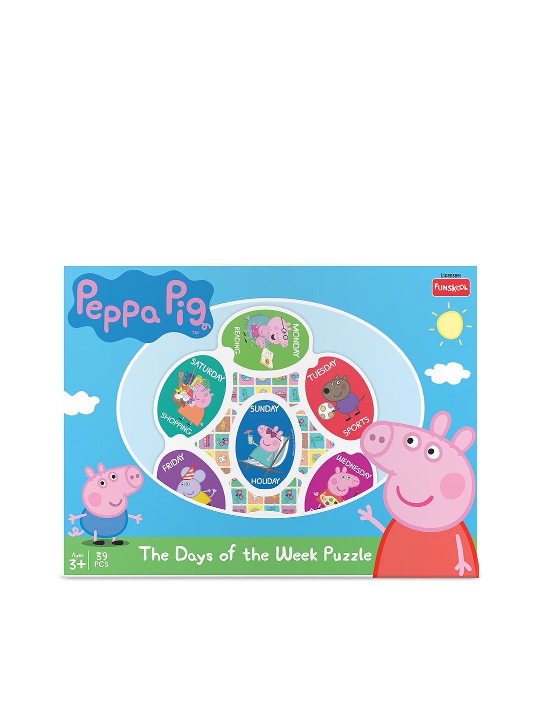 

Funskool Peppa Pig The Days of The Week Puzzle, Multi