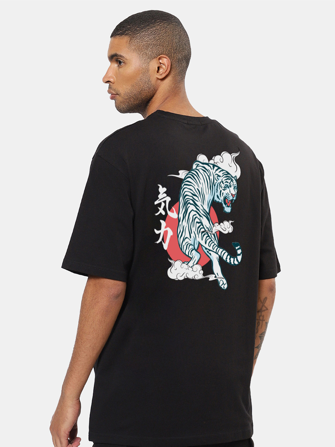 

Mad Over Print Graphic Printed Oversize Cotton T-shirt, Black