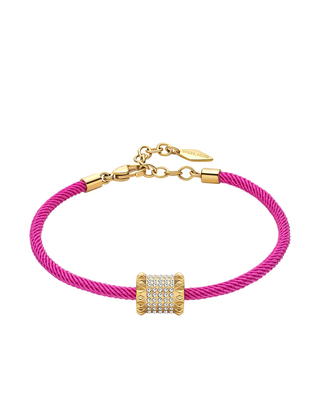 

Police Women Gold-Toned & Pink Link Bracelet
