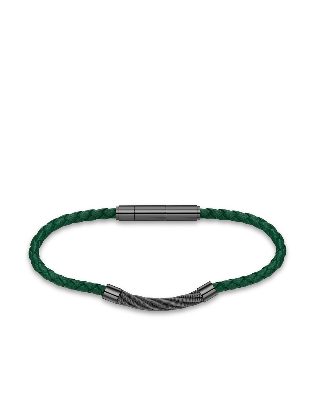 

Police Men Wraparound Bracelet, Green