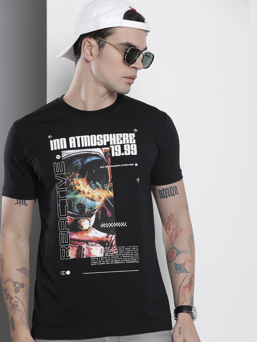 

The Indian Garage Co Printed T-shirt, Black