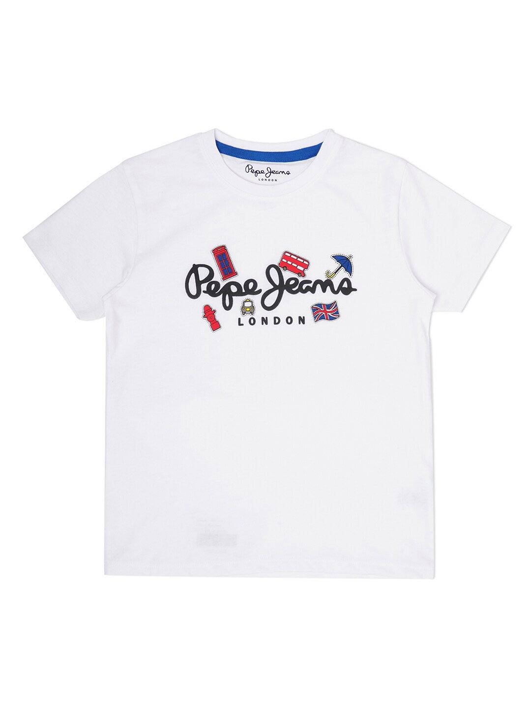 

Pepe Jeans Boys Typography Printed Casual T-shirt, White