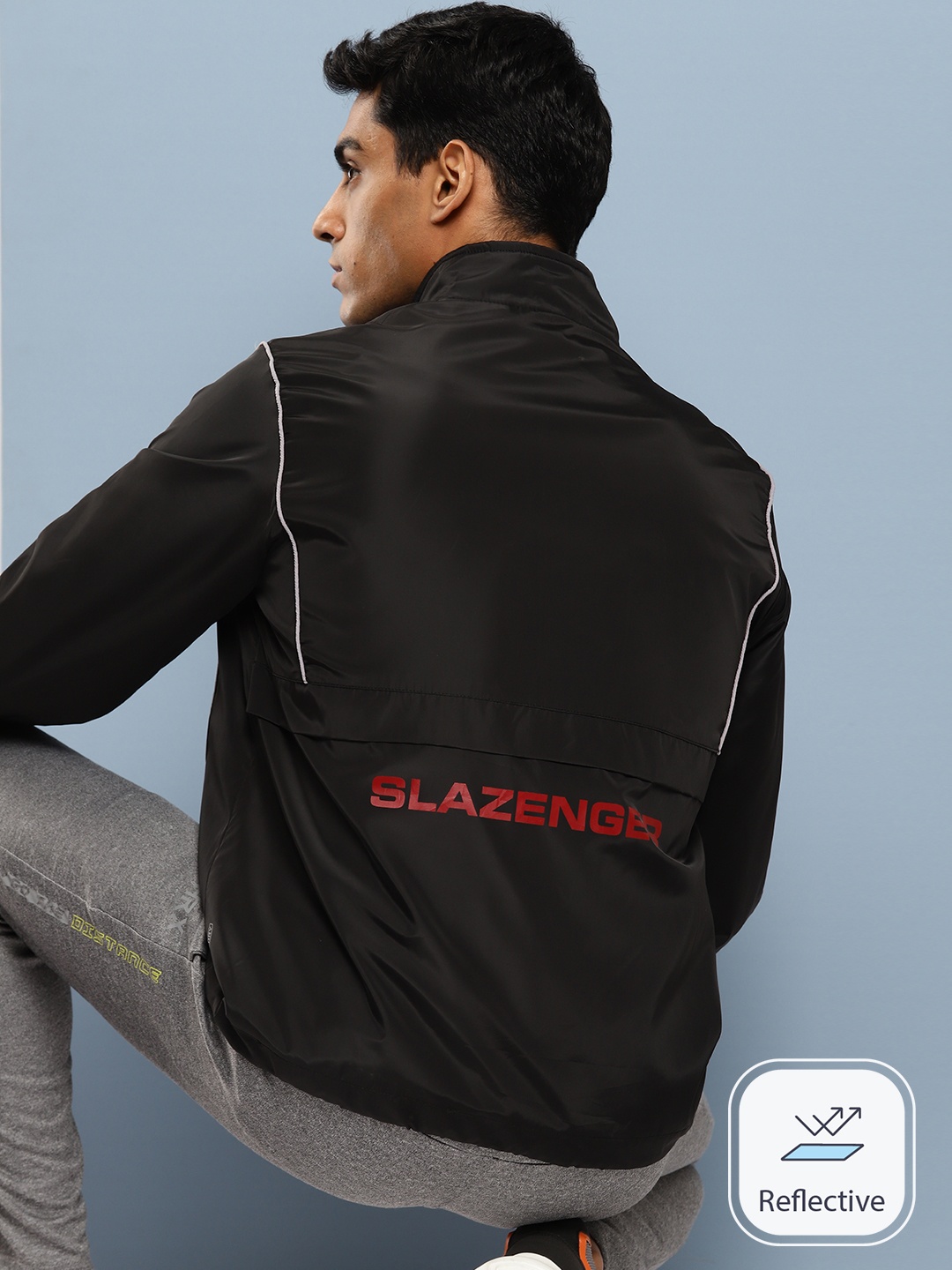 

Slazenger Ultra-Dry Reflective Sporty Jacket, Black