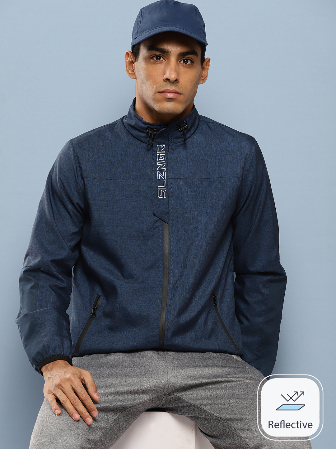

Slazenger Zip Detail Ultra-Dry Sporty Jacket, Navy blue