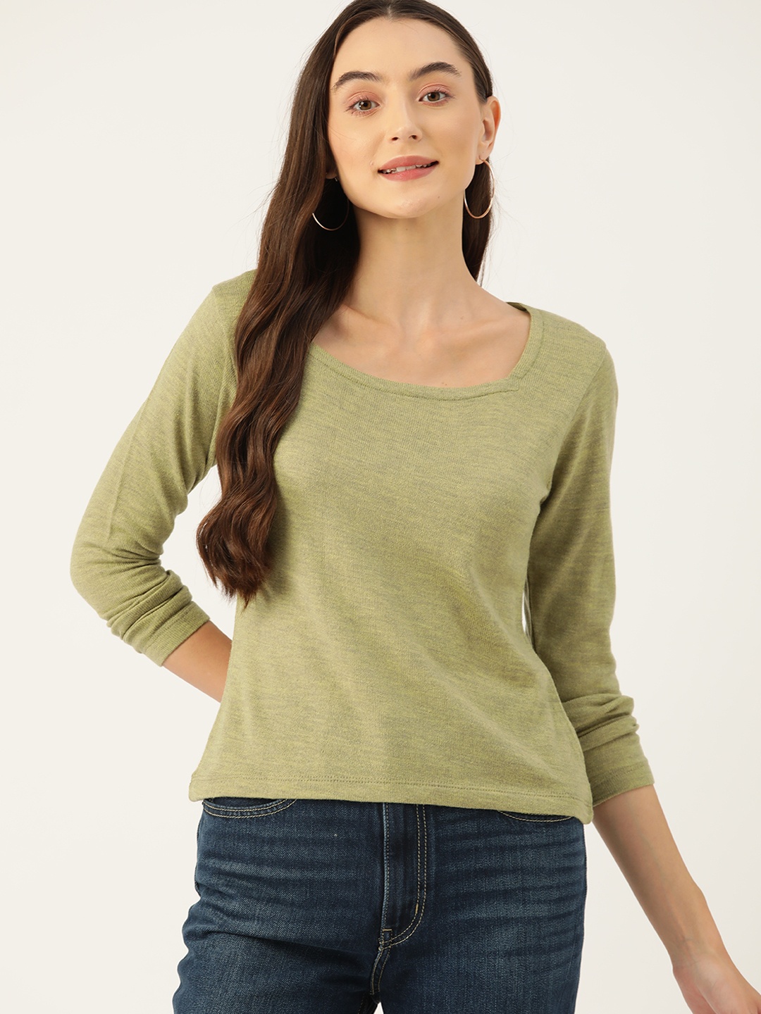 

DressBerry Pure Acrylic Pullover, Olive